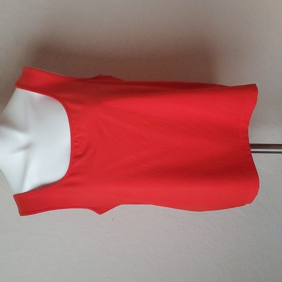 VTG Chico's sz 2 (L/12) sleeveless darker orange top - Picture 1 of 7